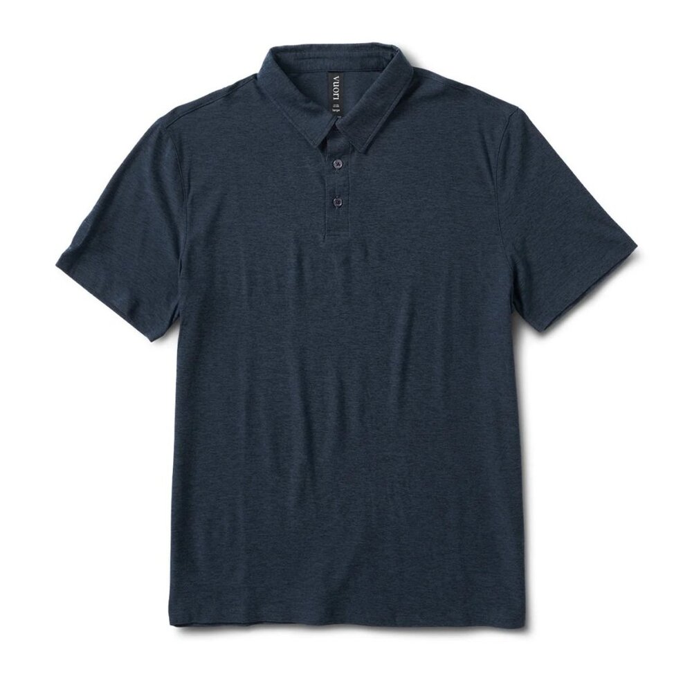 Vuori Strato Tech Polo in Navy Heather
